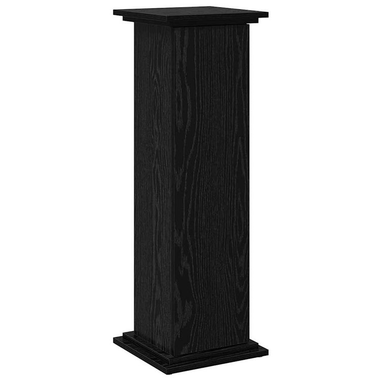 Vidaxxl présentoir avec étagère chêne noir 31 x 30 x 90 cm bois d'ingénierie