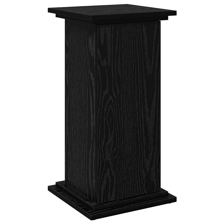 Vidaxxl présentoir avec étagère chêne noir 31 x 30 x 60 cm bois d'ingénierie