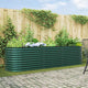 Vidaxx lit surélevé vert 320 x 80 x 81 cm acier