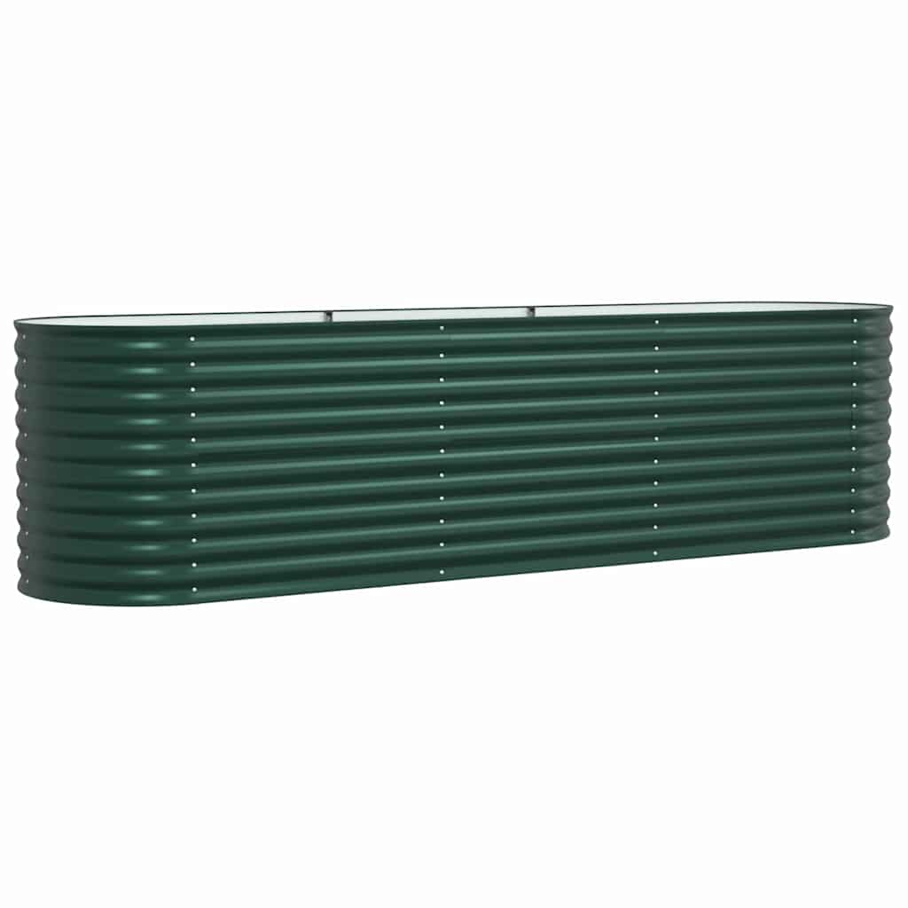 Vidaxx lit surélevé vert 320 x 80 x 81 cm acier