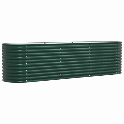 Vidaxx lit surélevé vert 320 x 80 x 81 cm acier