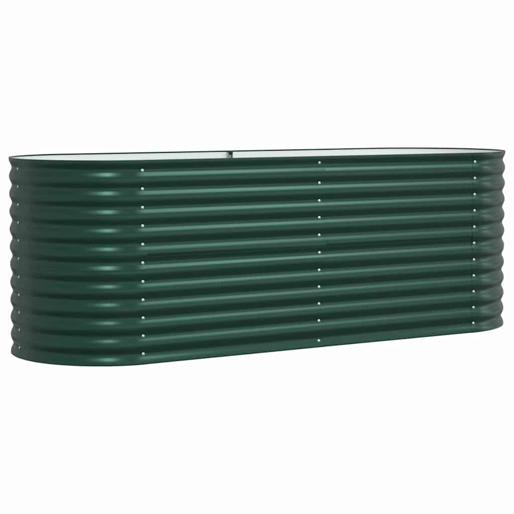 Vidaxx lit surélevé vert 240 x 80 x 81 cm acier
