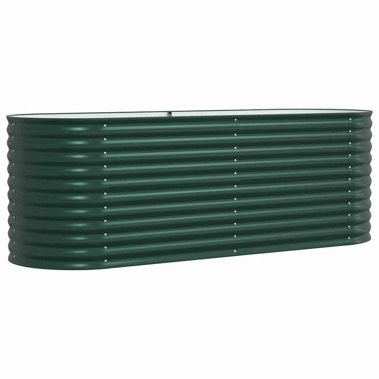 Vidaxx lit surélevé vert 240 x 80 x 81 cm acier