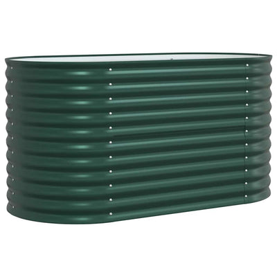 Vidaxx lit surélevé vert 160 x 80 x 81 cm acier