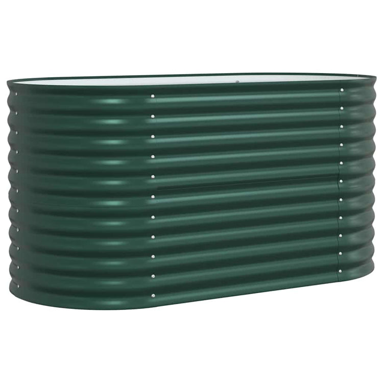 Vidaxx lit surélevé vert 160 x 80 x 81 cm acier