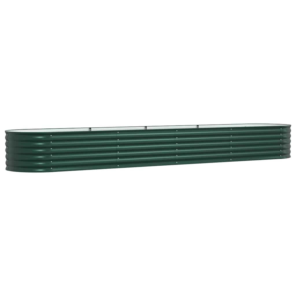 Vidaxx lit surélevé vert 400 x 80 x 44 cm acier