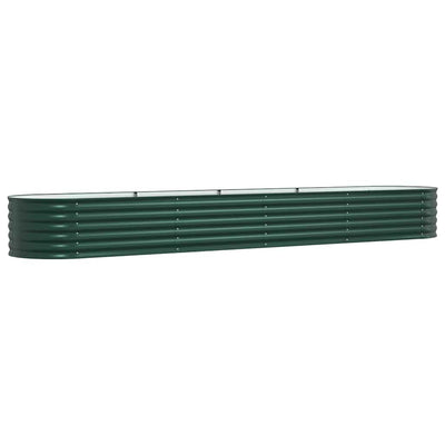 Vidaxx lit surélevé vert 400 x 80 x 44 cm acier