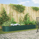 Vidaxx lit surélevé vert 320 x 80 x 44 cm acier