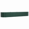 Vidaxx lit surélevé vert 320 x 80 x 44 cm acier