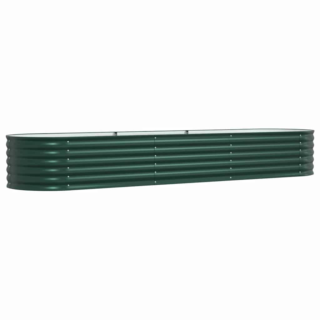 Vidaxx lit surélevé vert 320 x 80 x 44 cm acier