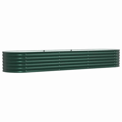 Vidaxx lit surélevé vert 320 x 80 x 44 cm acier