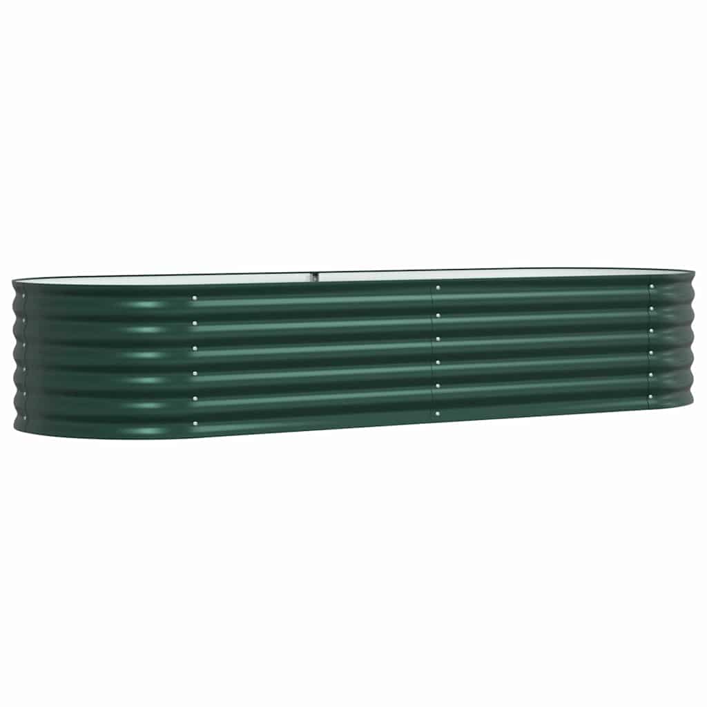 Vidaxx lit surélevé vert 240 x 80 x 44 cm acier