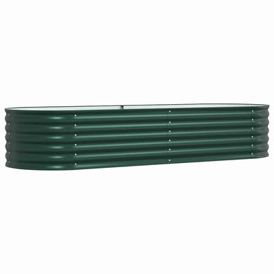 Vidaxx lit surélevé vert 240 x 80 x 44 cm acier