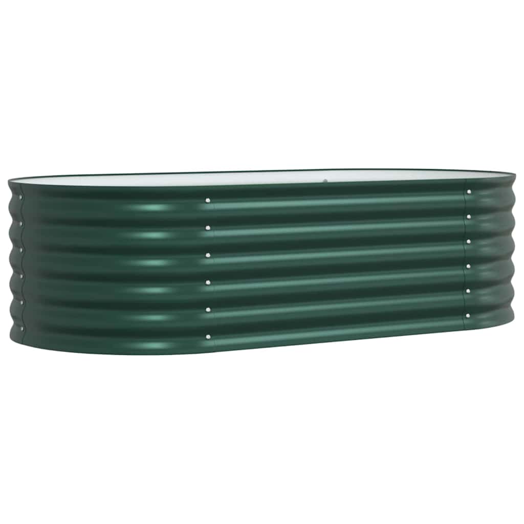 Vidaxx lit surélevé vert 160 x 80 x 44 cm acier