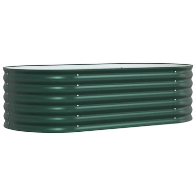 Vidaxx lit surélevé vert 160 x 80 x 44 cm acier