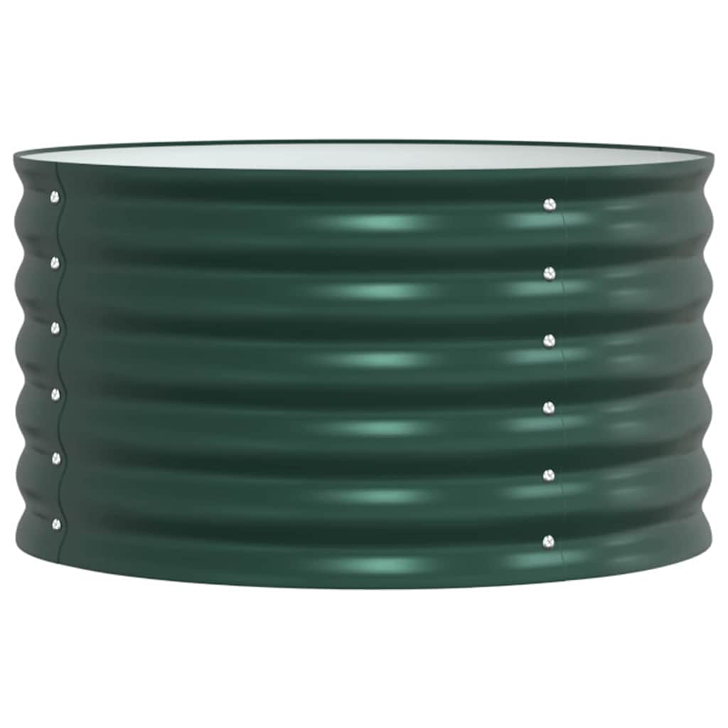 Vidaxx lit surélevé vert 80 x 80 x 44 cm acier