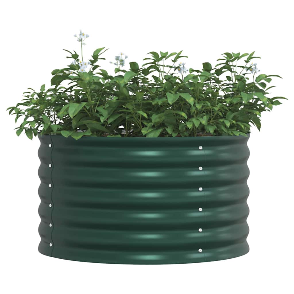 Vidaxx lit surélevé vert 80 x 80 x 44 cm acier