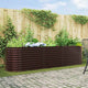 Vidaxx lit surélevé marron 320 x 80 x 81 cm acier