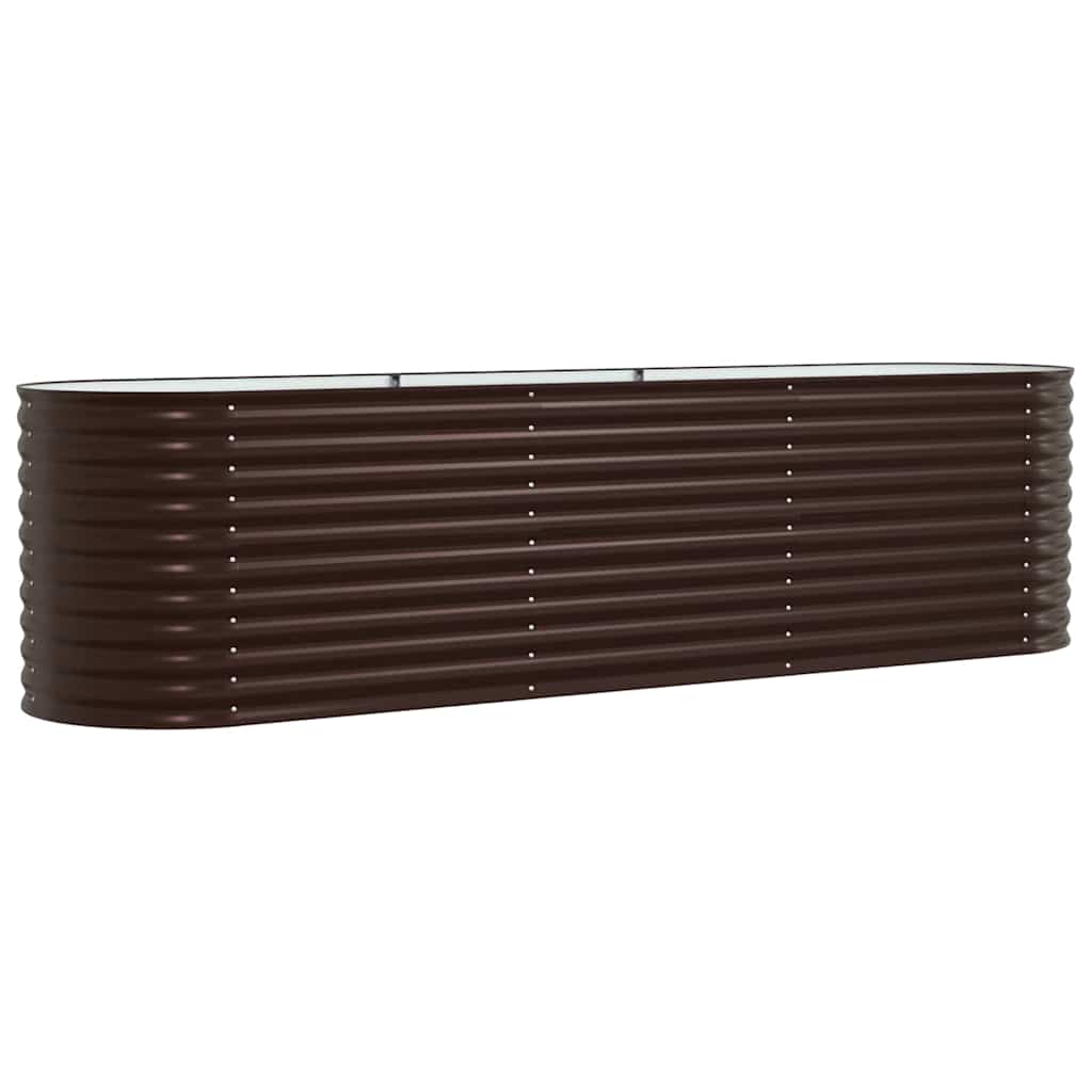 Vidaxx lit surélevé marron 320 x 80 x 81 cm acier