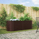 Vidaxx lit surélevé marron 240 x 80 x 81 cm acier