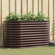 Vidaxx lit surélevé marron 160 x 80 x 81 cm acier