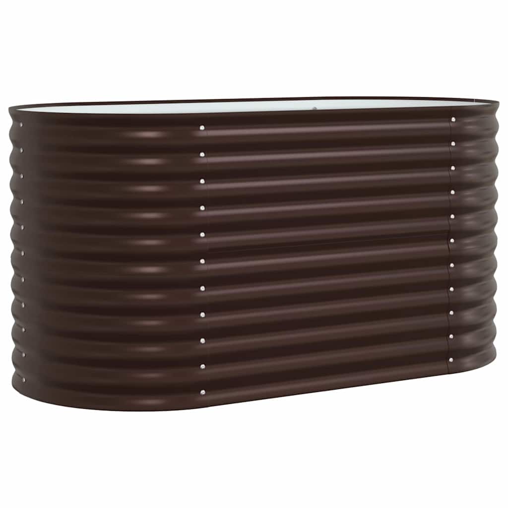 Vidaxx lit surélevé marron 160 x 80 x 81 cm acier