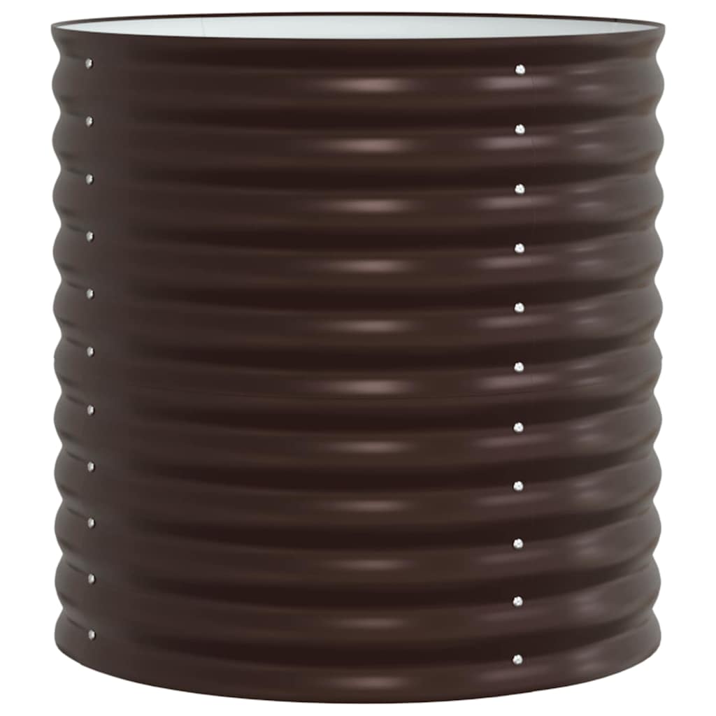 Vidaxx lit surélevé marron 80 x 80 x 81 cm acier