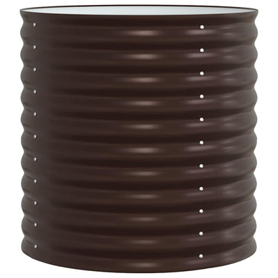 Vidaxx lit surélevé marron 80 x 80 x 81 cm acier