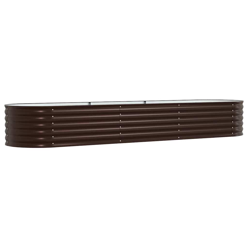 Vidaxx lit surélevé marron 320 x 80 x 44 cm acier