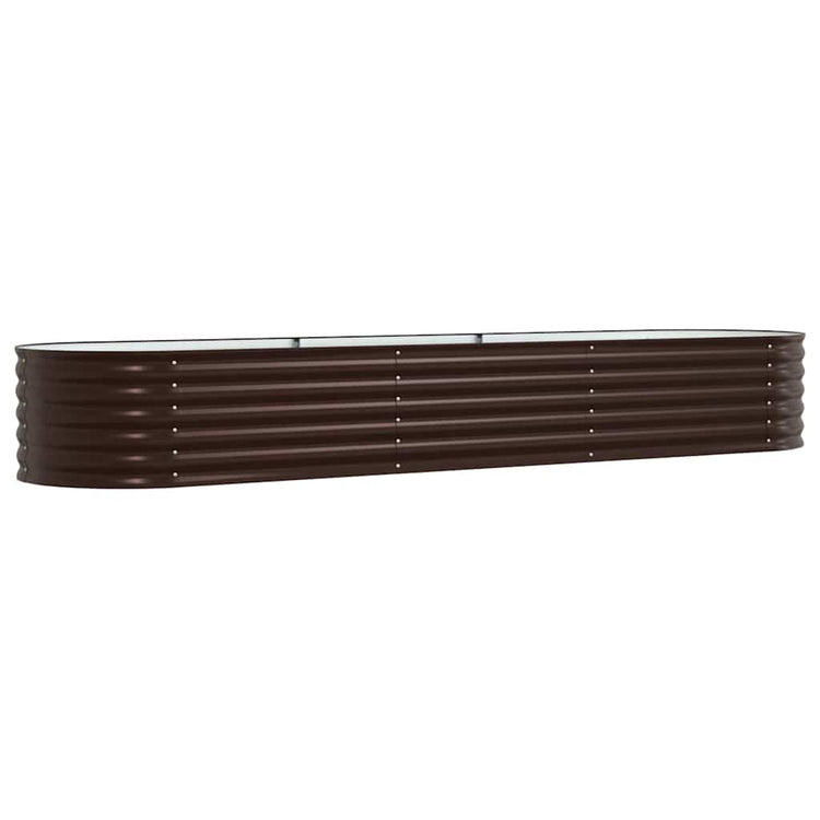 Vidaxx lit surélevé marron 320 x 80 x 44 cm acier