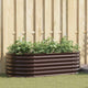 Vidaxx lit surélevé marron 160 x 80 x 44 cm acier