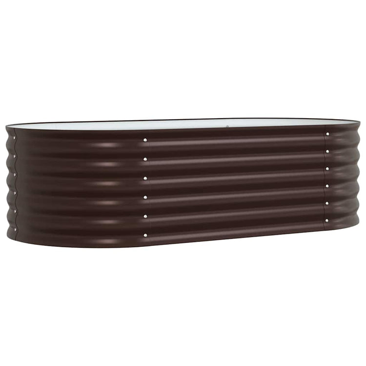 Vidaxx lit surélevé marron 160 x 80 x 44 cm acier