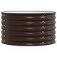 Vidaxx lit surélevé marron 80 x 80 x 44 cm acier