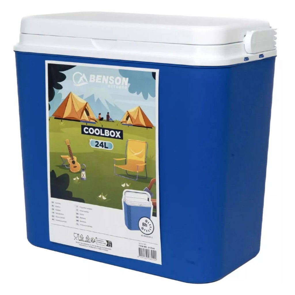 Benson glacière 24l bleu blanc