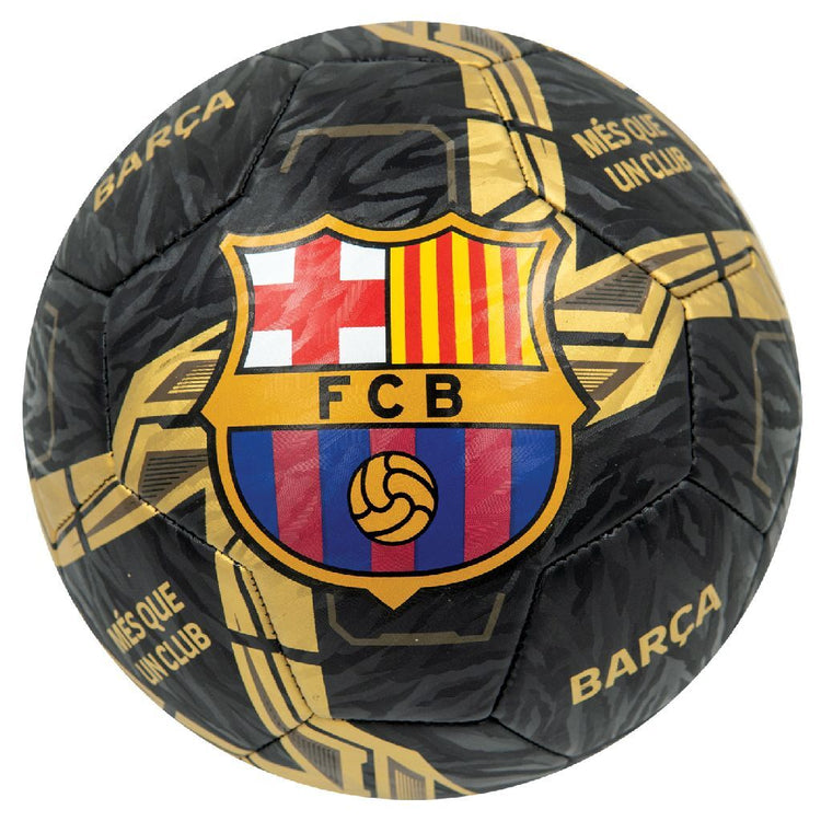 RC FC Baelona Voetbal Lightning Black Gold, 22cm