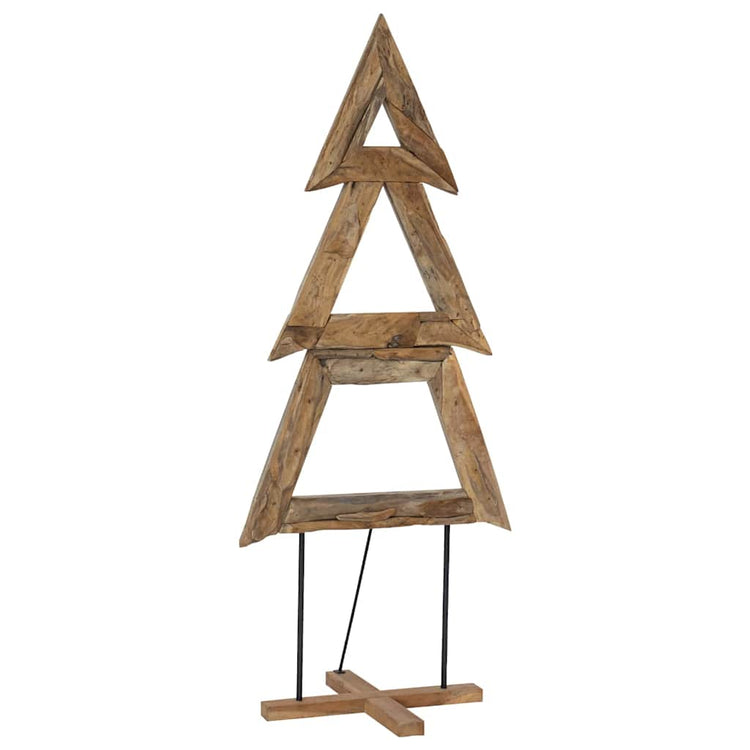 Vidaxx Sapin de Noël avec bois de teck massif marron standard 181 cm