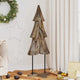 Vidaxx Sapin de Noël avec bois de teck massif marron standard 121 cm