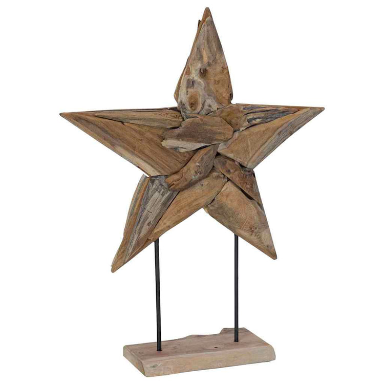 Vidaxx poinsettia marron 59,5 x 18 x 74 cm bois de teck massif