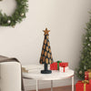 Vidaxx Sapin de Noël en bois de teck massif marron standard 61 cm
