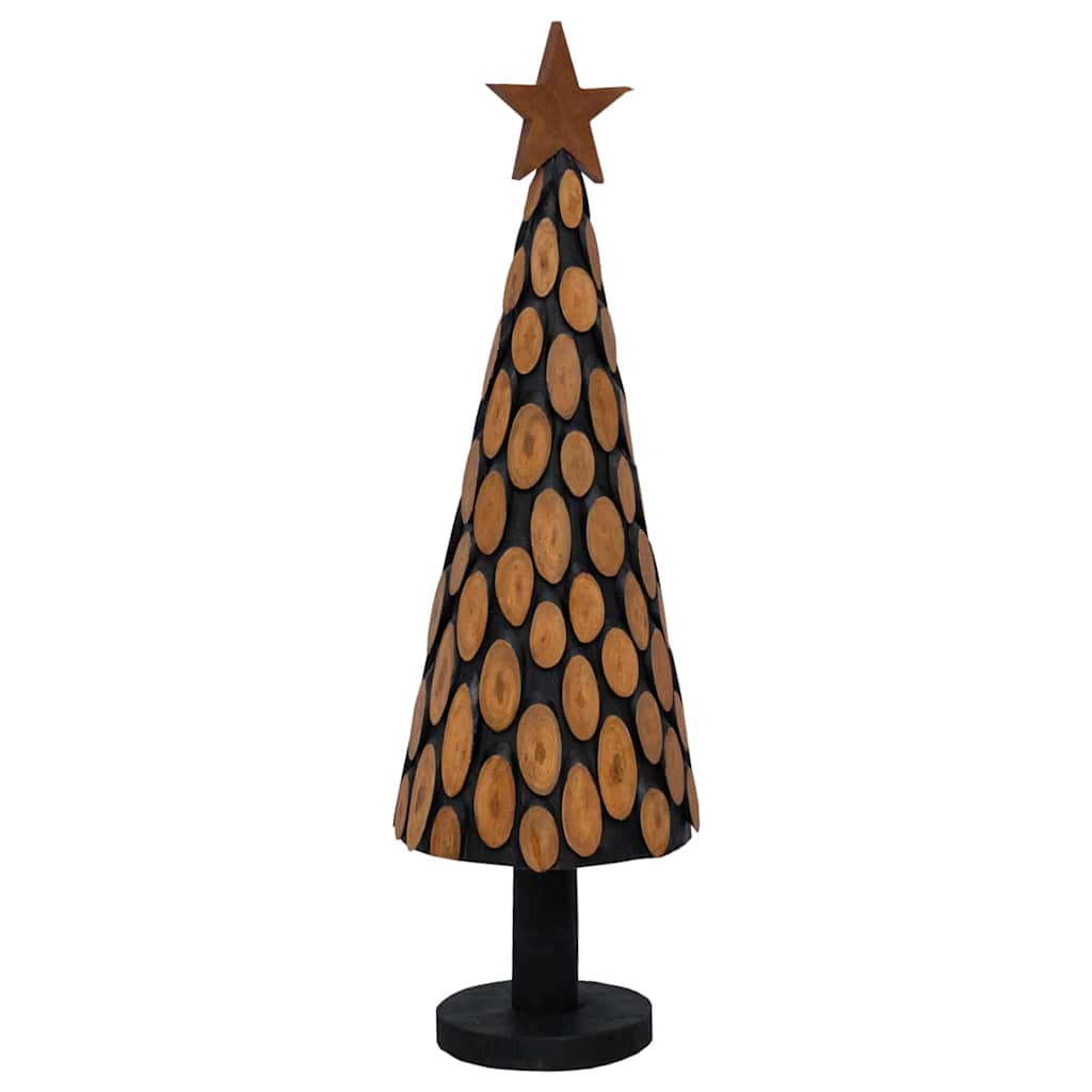 Vidaxx Sapin de Noël avec bois de teck massif marron standard 149 cm
