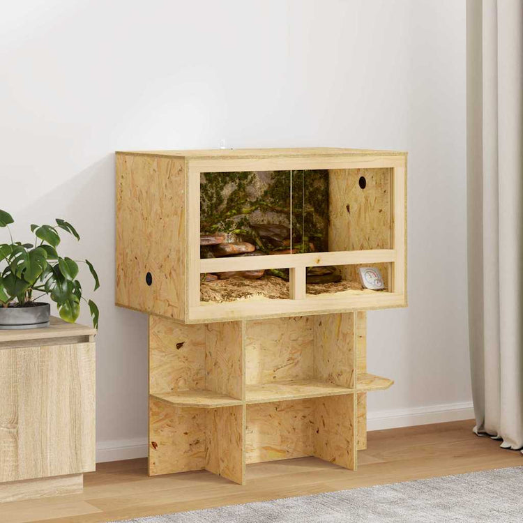 Vidaxl terrarium marron 80 x 50 x 100 cm osb