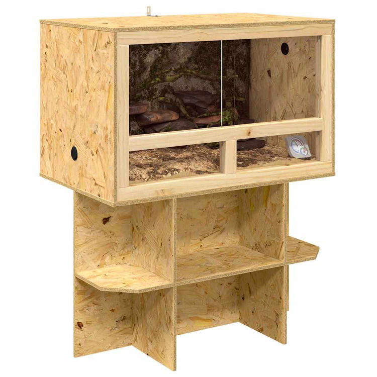 Vidaxl terrarium marron 80 x 50 x 100 cm osb