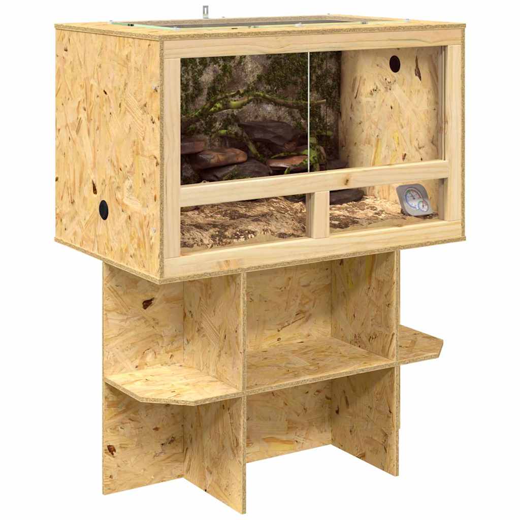 Vidaxl terrarium marron 80 x 50 x 100 cm osb