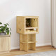 Vidaxl terrarium marron 50 x 50 x 100 cm osb