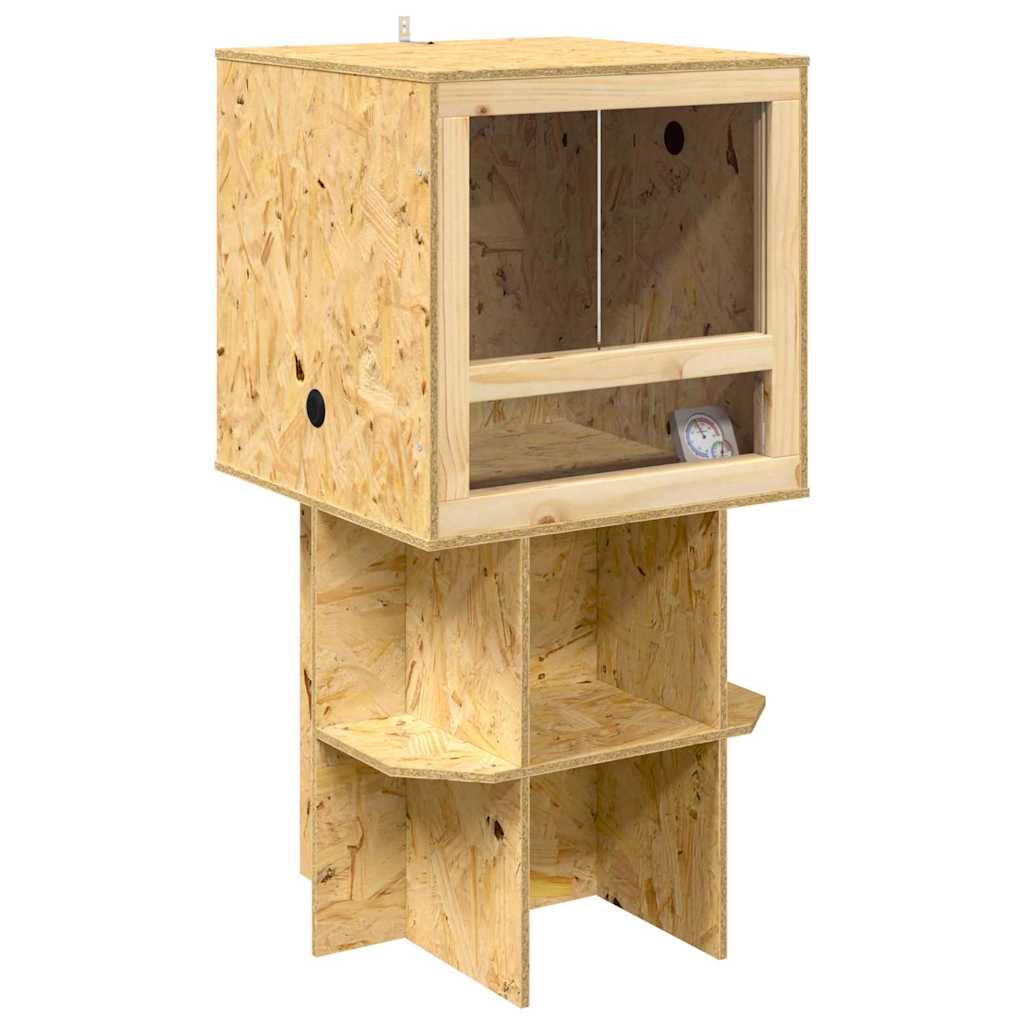 Vidaxl terrarium marron 50 x 50 x 100 cm osb
