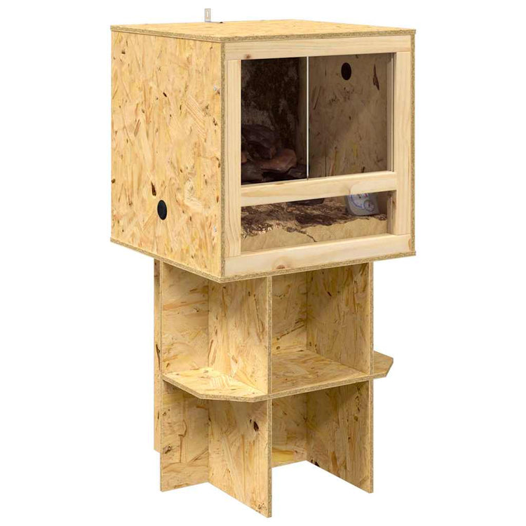 Vidaxl terrarium marron 50 x 50 x 100 cm osb