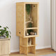 Vidaxl terrarium marron 50 x 50 x 130 cm osb