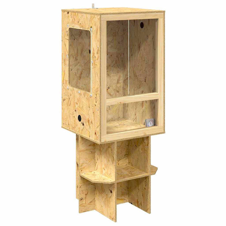 Vidaxl terrarium marron 50 x 50 x 130 cm osb