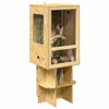 Vidaxl terrarium marron 50 x 50 x 130 cm osb