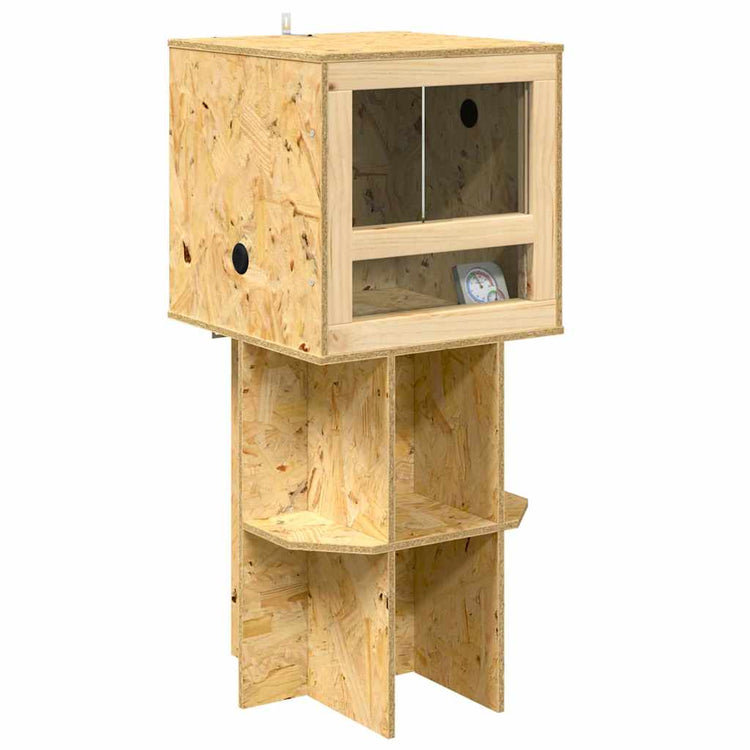 Vidaxl terrarium marron 40 x 40 x 90 cm osb
